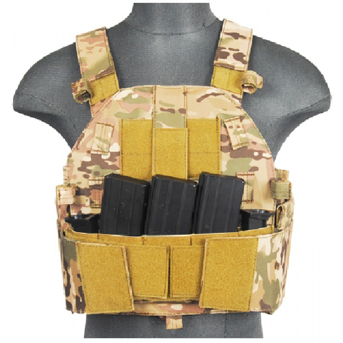 Lancer Tactical Airsoft SLK MOLLE Tactical Vest (Camo) Airsoft Megastore