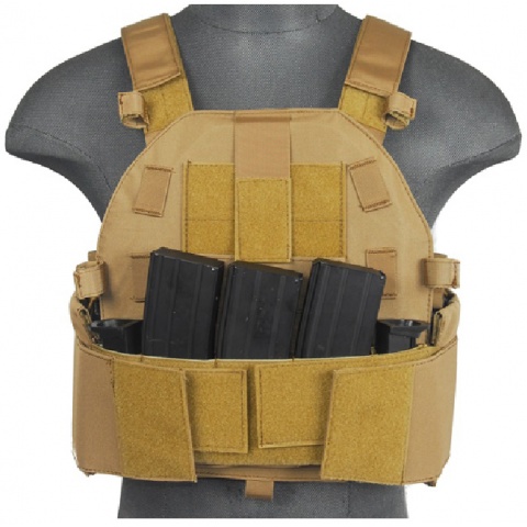Lancer Tactical Airsoft SLK MOLLE Tactical Vest (Tan)