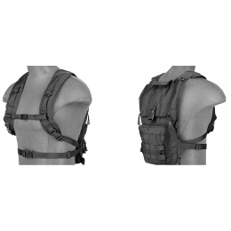 Lancer Tactical Lightweight Airsoft Hydration Pack - BLACK