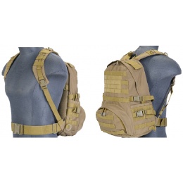 Lancer Tactical Airsoft Patrol Backpack w/ QD Buckles - DARK EARTH
