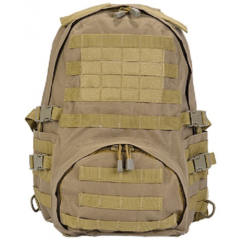 Lancer Tactical Airsoft Patrol Backpack w/ QD Buckles - DARK EARTH
