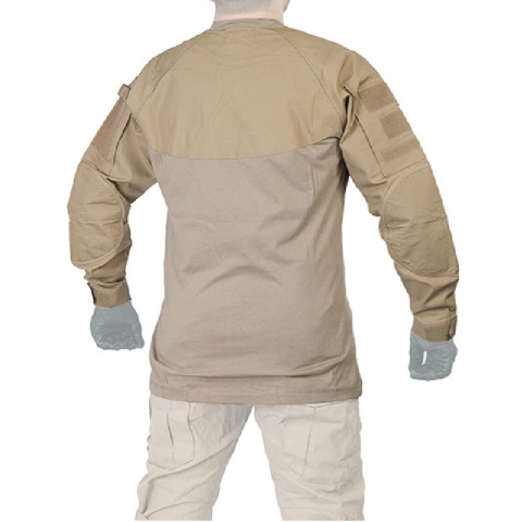 Lancer Tactical Airsoft Long Sleeve Combat Shirt - TAN