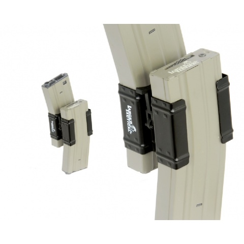 Lancer Tactical Full Metal Dual Magazine Clamp for M4 Series AEGs