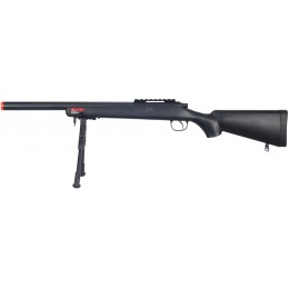 WellFire MB02 Airsoft VSR-10 Bolt Action Sniper Rifle w/ Bipod - BLACK