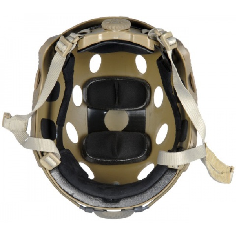Lancer Tactical Airsoft FAST PJ Type Safety Helmet w/ Mount and Rails