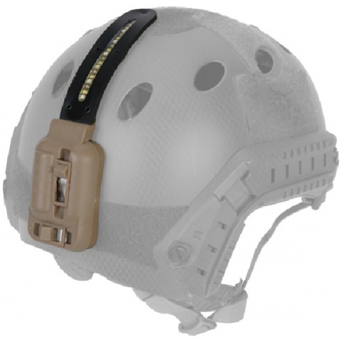 Lancer Tactical Multi-Function 3-LED Helmet Light - DARK EARTH