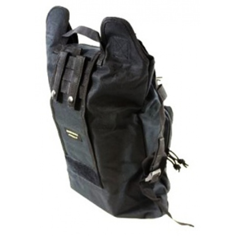 AMA Folding Backpack w/ MOLLE Webbing - BLACK
