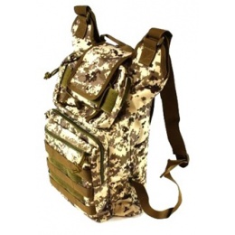 AMA Folding Backpack w/ MOLLE Webbing - DIGITAL DESERT TAN