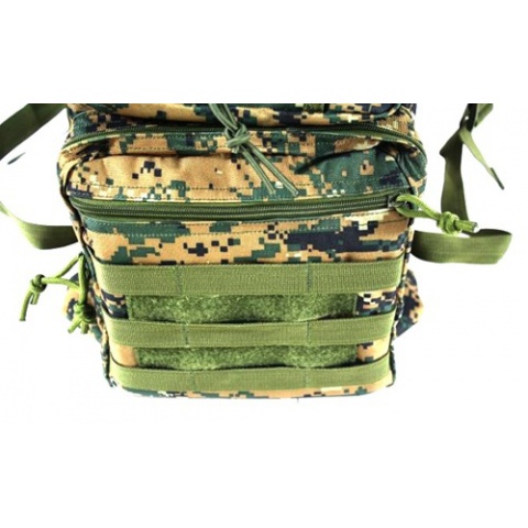 AMA Folding Backpack w/ MOLLE Webbing - DIGITAL WOODLAND CAMO