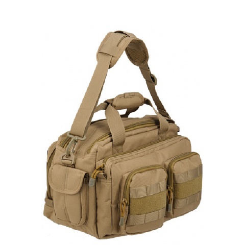 Lancer Tactical CA-980T Small Range Bag with MOLLE Webbing - TAN