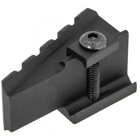 UK Arms Airsoft 45-Degree Offset Rail Mount Component - BLACK