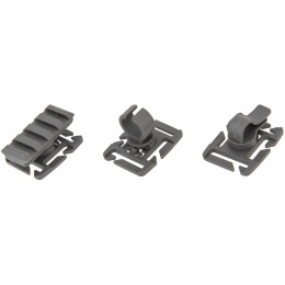 UK Arms MOLLE System Accessory Clips Kit - FOLIAGE GREEN