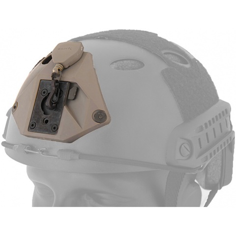 UK Arms L3 Series Helmet NVG Mount Component - DARK EARTH