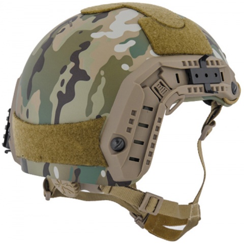 Lancer Tactical Airsoft Maritime Tactical Helmet w/ Chin Strap - CAMOUFLAGE