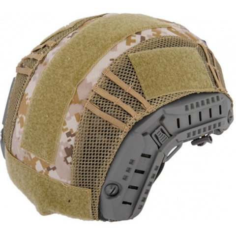 UK Arms Airsoft Maritime Tactical Mesh Helmet Cover - DIGITAL DESERT