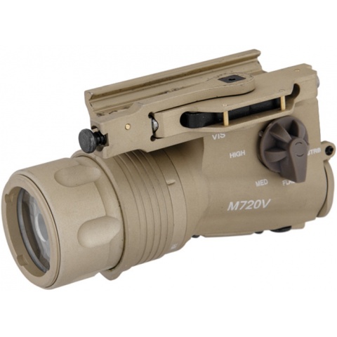 UK Arms M720V Quick Detach Weapon Light with Remote Switch - TAN