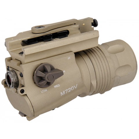 UK Arms M720V Quick Detach Weapon Light with Remote Switch - TAN