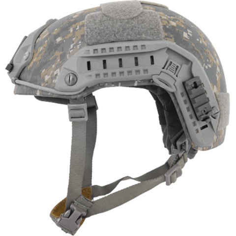 Lancer Tactical Airsoft Adjustable Maritime Helmet (MEDIUM) - WOODLAND CAMO