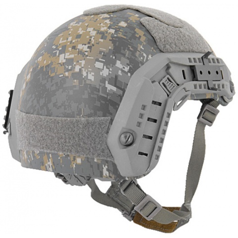 Lancer Tactical Airsoft Adjustable Maritime Helmet (MEDIUM) - WOODLAND CAMO