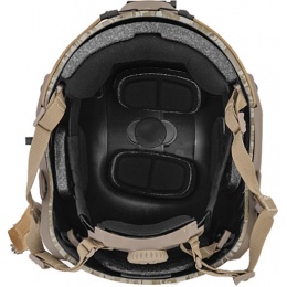 Lancer Tactical Airsoft Adjustable Maritime Helmet (LARGE) - DESERT DIGITAL