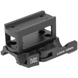 UK Arms Airsoft Micro T1 Hollow Red Dot Riser Mount - BLACK