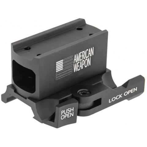 UK Arms Airsoft  Micro T1 Red Dot Riser Mount - BLACK