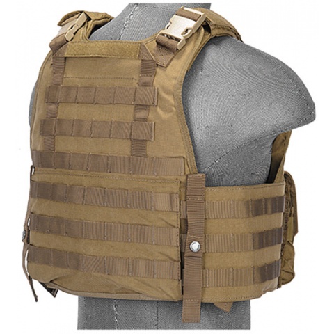UK Arms Airsoft Tactical SPC Scalable Tactical Vest (Tan)