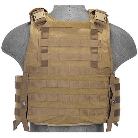 UK Arms Airsoft Tactical SPC Scalable Tactical Vest (Tan)
