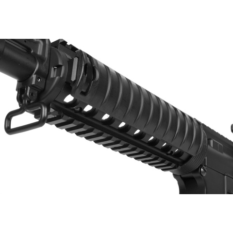 JG M4 Full Metal CQB-R M4 Series Airsoft AEG - BLACK