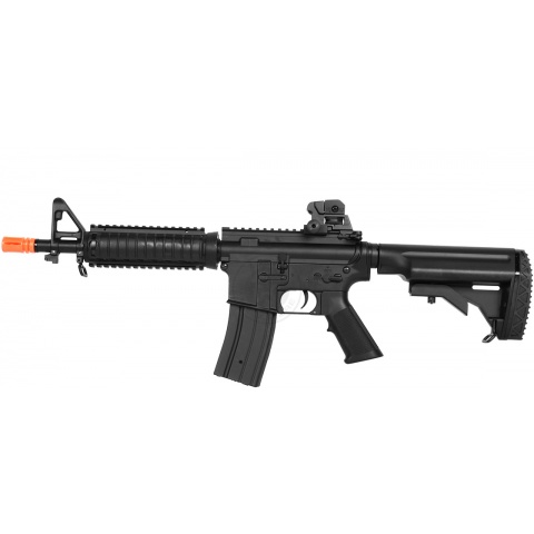 JG M4 Full Metal CQB-R M4 Series Airsoft AEG - BLACK