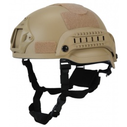 Lancer Tactical MICH 2002 SF Type Tactical Helmet - TAN