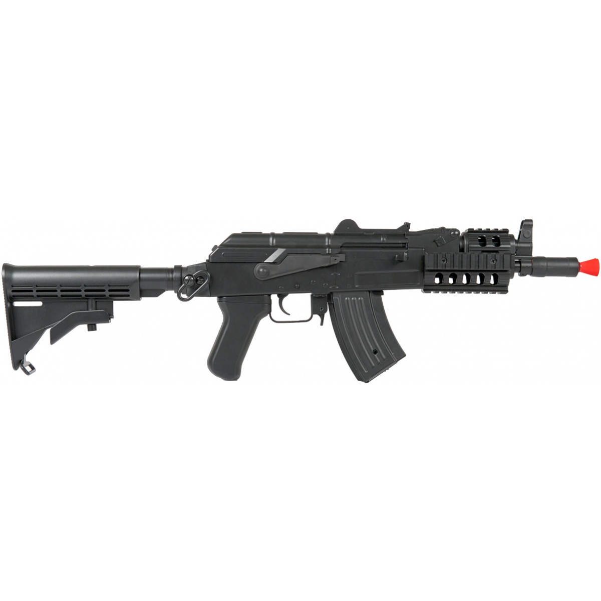 Lancer Tactical Tactical AK74U AEG w/ Full RIS Handguard BLACK