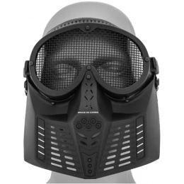 ALEKO Skull Skeleton Airsoft Protective Mask With Wire Mesh Goggles Tactical 