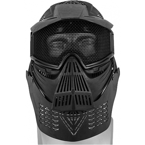UK Arms Airsoft Tactical Face Mask w/ Visor Eye & Neck Protection