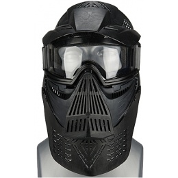 UK Arms Airsoft Tactical Face Mask w/ Lens, Visor and Neck Protection