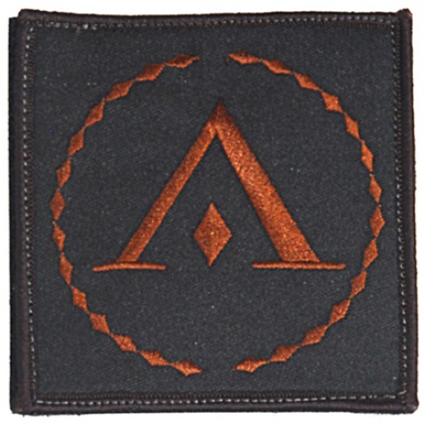 UK Arms Airsoft Hook and Loop Base SEALS LAMBDA Patch - BLACK