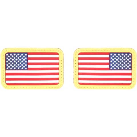 AMA Airsoft U.S. Flag Forward/Reverse Rubber Patch Set