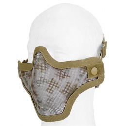 UK Arms Airsoft Tactical Metal Mesh Half Mask - DIGI DESERT