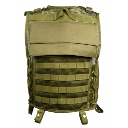 AMA 600D MOLLE Mesh Airsoft Vest - OD GREEN
