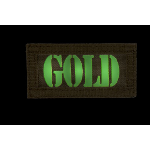 UK Arms Airsoft Hook and Loop Base GOLD (2) Patch Set - TAN/BLACK