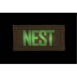 UK Arms Airsoft Hook and Loop Base NEST (2) Patch Set - TAN/BLACK