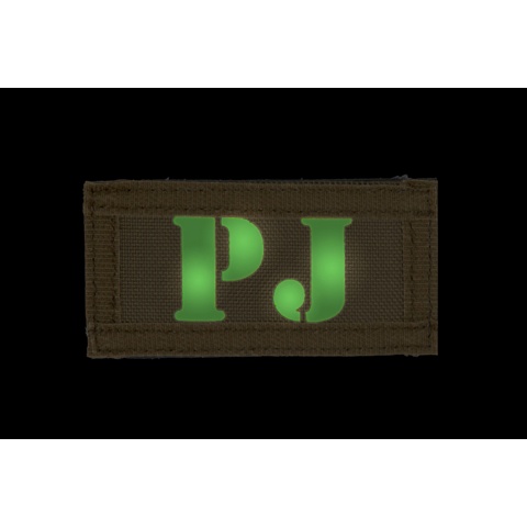 UK Arms Airsoft Hook and Loop Base PJ (2) Patch Set - TAN/BLACK