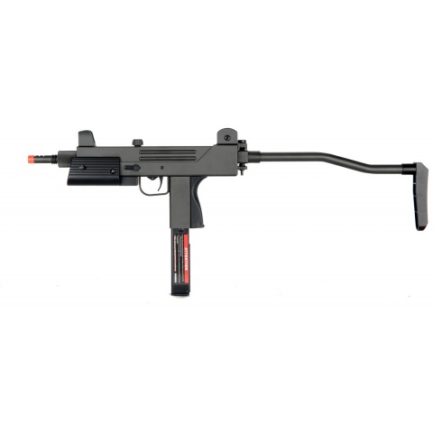 HFC Airsoft Gas Powered Pistol w/ Folding Stock - BLACK