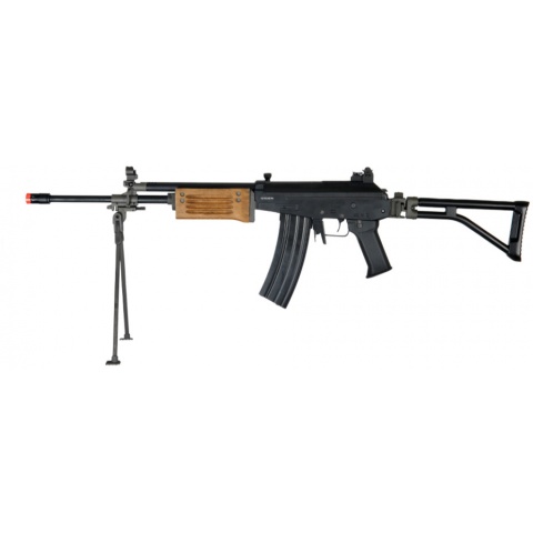 ICS Airsoft Galil ICAR ARM w/ Folding Stock Quick Deploy Bipod - BLACK