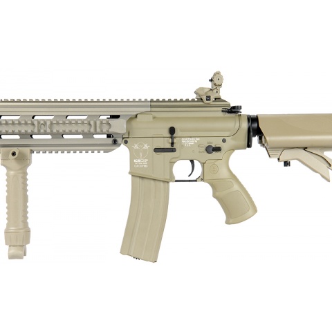 ICS Airsoft CXP-16 PROLINE Tactical AEG w/ QD Suppressor - TAN