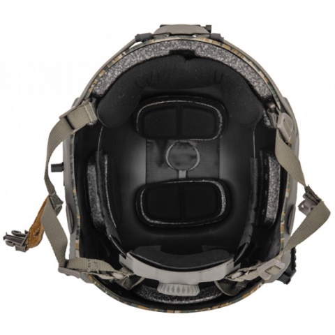 Lancer Tactical Ballistic MH Type Tactical Helmet - DIGITAL WOODLAND
