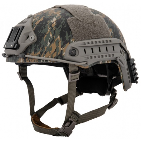 Lancer Tactical Ballistic MH Type Tactical Helmet - DIGITAL WOODLAND