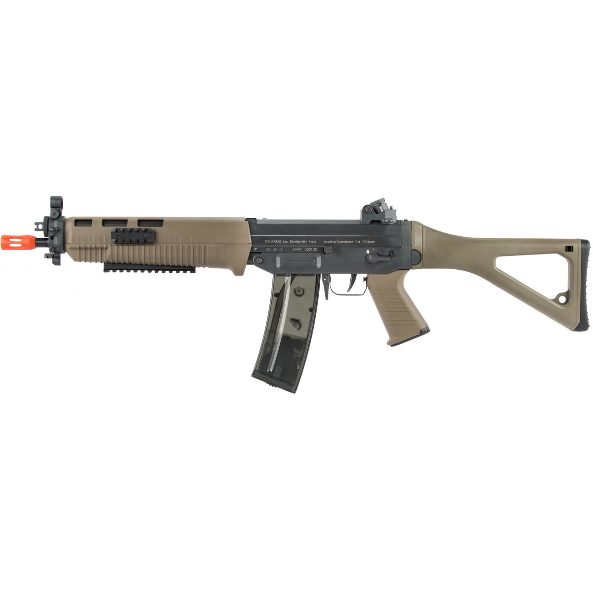 ICS Airsoft SIG 551 SWAT AEG RIS Folding Stock DARK EARTH Airsoft