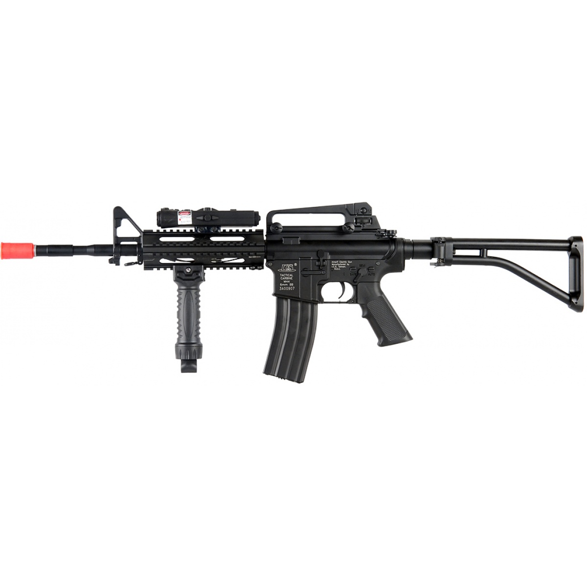 ICS Airsoft M4 AEG w/ RAS Tactical Folding Stock BLACK Airsoft