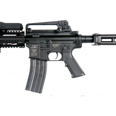ICS Airsoft M4 AEG w/ RAS Tactical Folding Stock - BLACK